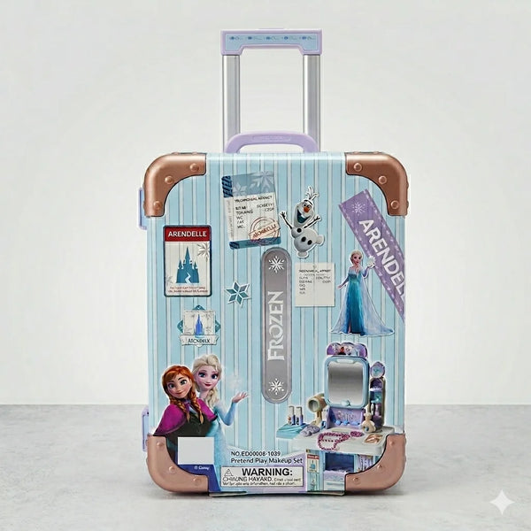 Disney Frozen Kids Makeup Travel Suitcase Set