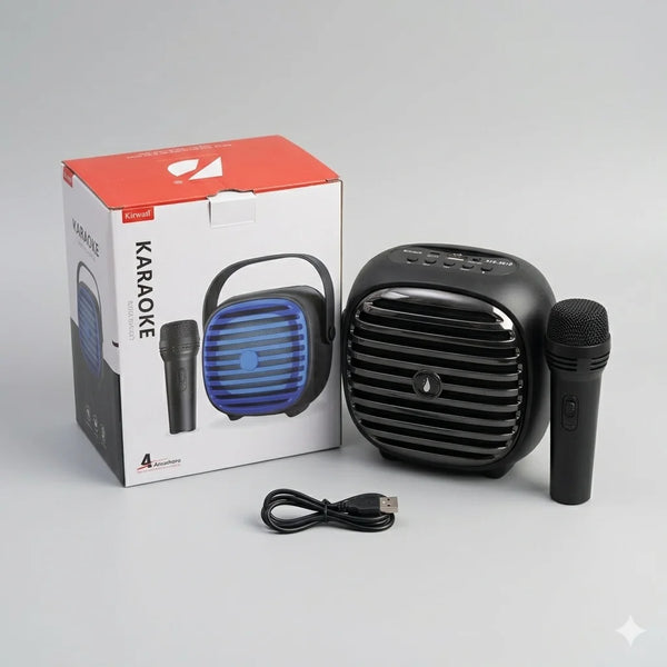 Portable Karaoke Speaker with Wireless Microphone