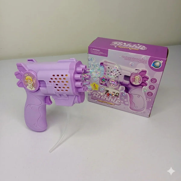 Bubble Gun Toy for Kids – Automatic Bubble Blaster with Light & Sound ( Purple )