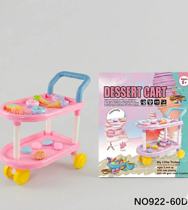My Little Trolley – 46 Pcs Dessert & Candy Cart Playset for Kids
