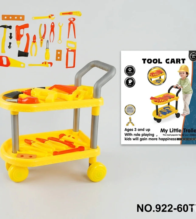 My Little Trolley – Kids' Tool Cart & Workbench Playset