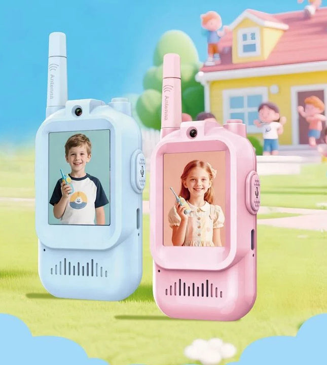 2Pcs Rechargeable Kids Video Walkie Talkie
