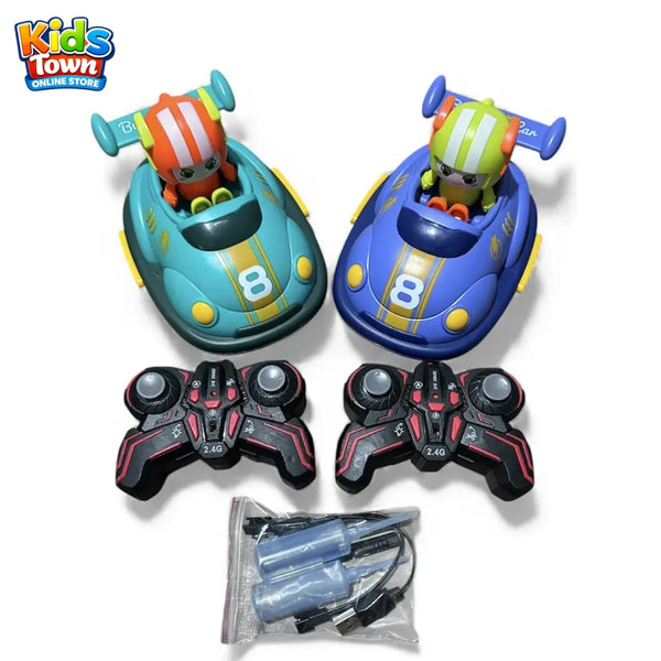 RC Bumper Cars Battle Set – 2 Player Remote Control Collision Racing Game