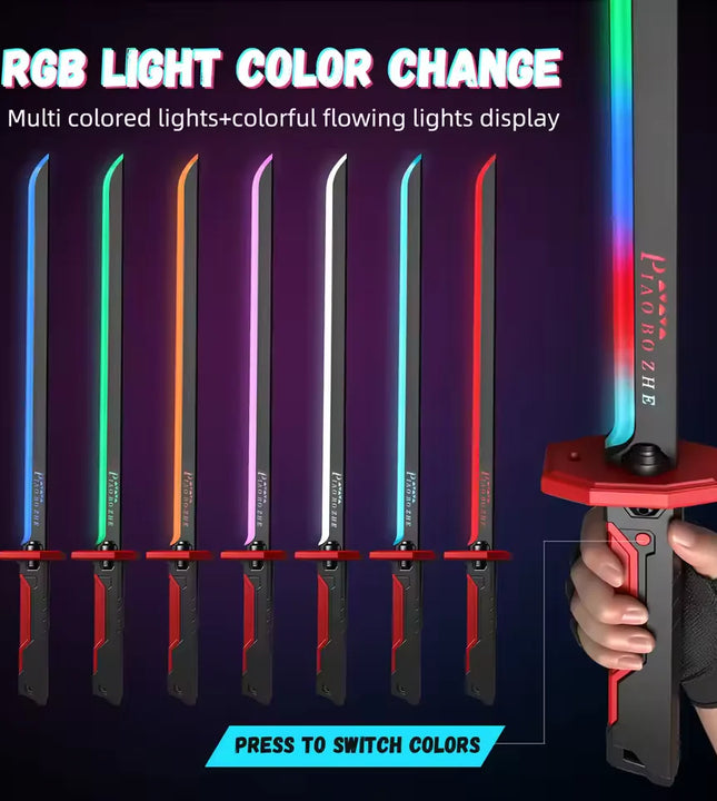 RGB Katana Sword with Smoke & Spark Effect