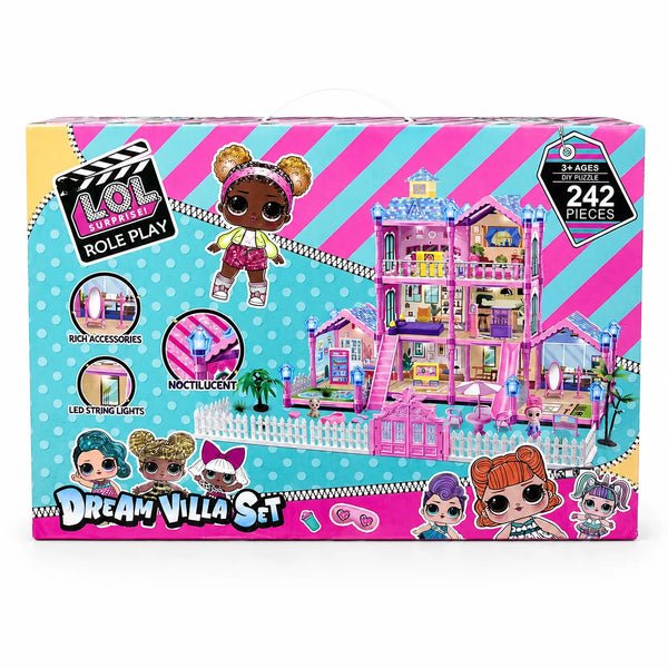 LOL Dream Villa Set – 242 Pieces DIY Dollhouse