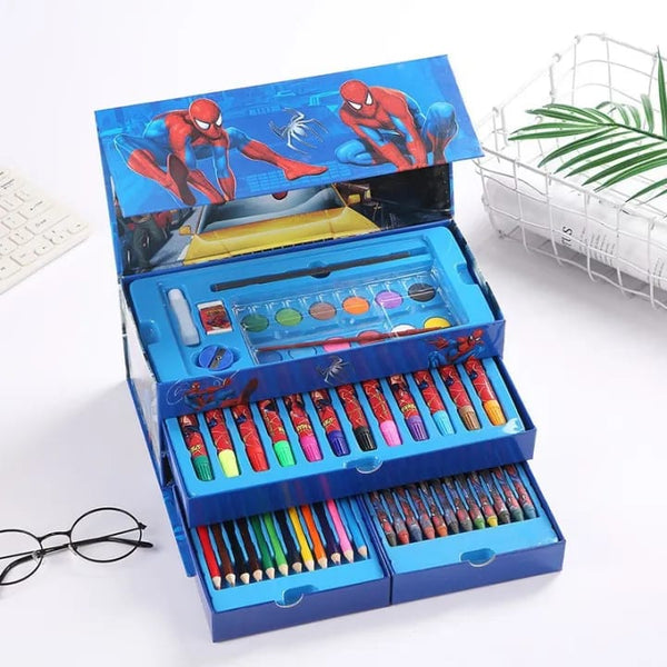 54 Piece Spiderman Kids Art Set