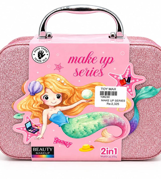 2-in-1 Mermaid Makeup Bag for Kids