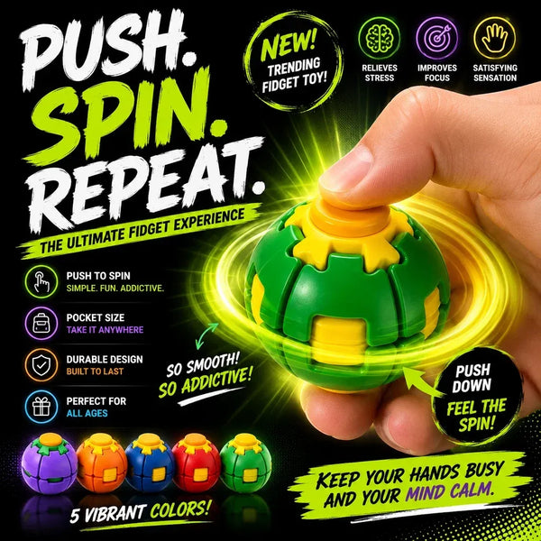 Decompression Gyroball Fidget Spinning Ball Toy