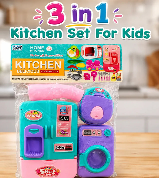 3 in 1 Kitchen Set For Kids