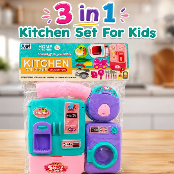 3 in 1 Kitchen Set For Kids